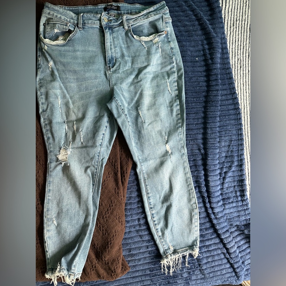 Distressed Light Blue Women's Jeans
